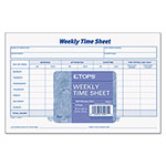 TOPS Weekly Time Sheets, 5.5 x 8.5, 1/Page, 50 Forms/Pad, 2 Pads/Pack view 1