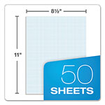 TOPS Quadrille Pads, Quadrille Rule (8 sq/in), 50 White 8.5 x 11 Sheets view 3