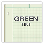 TOPS Engineering Computation Pads, Cross-Section Quadrille Rule (5 sq/in, 1 sq/in), Green Cover, 100 Green-Tint 8.5 x 11 Sheets view 5
