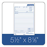TOPS Snap-Off Job Work Order Form, Three-Part Carbonless, 5.66 x 8.63, 1/Page, 50 Forms view 2