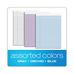 TOPS Prism + Colored Writing Pads, Wide/Legal Rule, 50 Assorted Pastel-Color 8.5 x 11.75 Sheets, 6/Pack view 1
