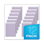TOPS Prism + Colored Writing Pads, Wide/Legal Rule, 50 Pastel Orchid 8.5 x 11.75 Sheets, 12/Pack view 1