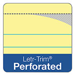TOPS Docket Ruled Perforated Pads, Wide/Legal Rule, 50 Canary-Yellow 8.5 x 11.75 Sheets, 6/Pack view 1