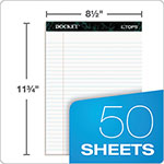 TOPS Docket Ruled Perforated Pads, Wide/Legal Rule, 50 White 8.5 x 11.75 Sheets, 12/Pack view 4