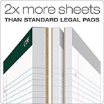 TOPS Double Docket Ruled Pads, Wide/Legal Rule, 100 White 8.5 x 11.75 Sheets, 6/Pack view 3