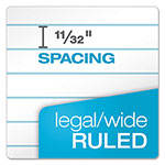 TOPS Docket Gold Ruled Perforated Pads, Wide/Legal Rule, 50 White 8.5 x 14 Sheets, 12/Pack view 3