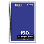 TOPS Coil-Lock Wirebound Notebooks, 3 Subject, Medium/College Rule, Randomly Assorted Covers, 9.5 x 6, 150 Sheets view 4