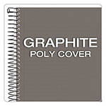 TOPS Color Notebooks, 1 Subject, Narrow Rule, Graphite Cover, 8.5 x 5.5, 100 White Sheets view 5