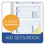 TOPS Second Nature Phone Call Book, Two-Part Carbonless, 2.75 x 5, 4/Page, 400 Forms view 3