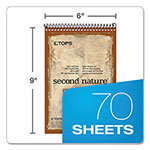 TOPS Second Nature Recycled Notepads, Gregg Rule, Brown Cover, 70 White 6 x 9 Sheets view 3