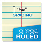 TOPS Gregg Steno Pads, Gregg Rule, 80 Green-Tint 6 x 9 Sheets view 2
