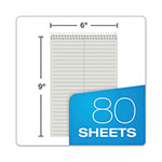 TOPS Prism Steno Pads, Gregg Rule, Gray Cover, 80 Gray 6 x 9 Sheets, 4/Pack view 5