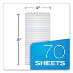 TOPS Reporter’s Notepad, Wide/Legal Rule, White Cover, 70 White 4 x 8 Sheets, 12/Pack view 1