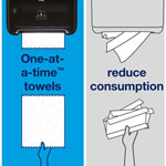 Tork Matic Hand Towel Roll Dispenser Black H1 - Matic Hand Towel Roll Dispenser, Black, Elevation, H1, One-at-a-Time dispensing with Refill Level Indicator - 5510282 view 1