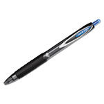 Uni-Ball Signo 207 Needle Point Retractable Gel Pen, 0.7mm, Blue Ink, Black Barrel, Dozen view 1