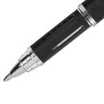 Uni-Ball Jetstream Stick Ballpoint Pen, Bold 1mm, Blue Ink, Black Barrel view 1