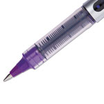 Uni-Ball VISION Stick Roller Ball Pen, Fine 0.7mm, Majestic Purple Ink, Gray Barrel, Dozen view 2