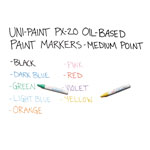 uni®-Paint Permanent Marker, Medium Bullet Tip, Blue view 2