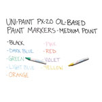 uni®-Paint Permanent Marker, Medium Bullet Tip, Orange view 2
