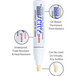 uni®-Paint Permanent Marker, Broad Chisel Tip, White view 5