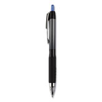 Uni-Ball 207 Plus+ Gel Pen, Retractable, Medium 0.7 mm, Blue Ink, Black Barrel, Dozen view 1