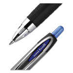 Uni-Ball 207 Plus+ Gel Pen, Retractable, Medium 0.7 mm, Blue Ink, Black Barrel, Dozen view 4