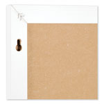 U Brands Linen Bulletin Board with Decor Frame, 30 x 20, Natural Surface/White Frame view 3