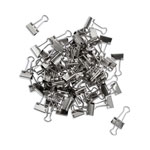 U Brands Binder Clips, Small, Silver, 72/Pack view 1