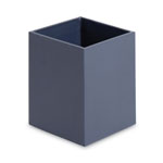 U Brands Four-Piece Desk Organization Kit, Magazine Holder/Paper Tray/Pencil Cup/Storage Bin, Navy view 4