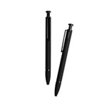 U Brands Monterey Ballpoint Pen, Medium 1 mm, Black Ink, Black Barrel, Dozen view 3