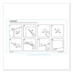 U Brands Magnetic Glass Dry Erase Board Value Pack, 36 x 36, White view 2