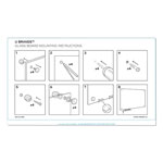 U Brands Magnetic Glass Dry Erase Board Value Pack, 72 x 36, White view 5