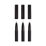 U Brands Catalina Porous Point Pen, Stick, Fine 0.7 mm, Black Ink, Black Barrel, 12/Pack view 3