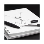 U Brands Cambria Soft Touch Mechanical Pencil, 0.7 mm, HB (#2), Black Lead, Black Barrel, 12/Pack view 4