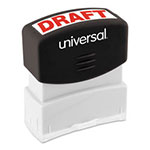 Universal Message Stamp, DRAFT, Pre-Inked One-Color, Red view 1