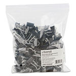 Universal Binder Clips in Zip-Seal Bag, Small, Black/Silver, 144/Pack view 1