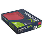 Universal Deluxe Colored Top Tab File Folders, 1/3-Cut Tabs: Assorted, Letter Size, Red/Light Red, 100/Box view 5