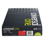 Universal Deluxe Colored Top Tab File Folders, 1/3-Cut Tabs: Assorted, Legal Size, Red/Light Red, 100/Box view 2