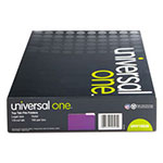 Universal Deluxe Colored Top Tab File Folders, 1/3-Cut Tabs: Assorted, Legal Size, Violet/Light Violet, 100/Box view 2