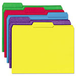Universal Reinforced Top-Tab File Folders, 1/3-Cut Tabs: Assorted, Letter Size, 1