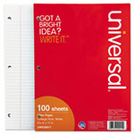 Universal Filler Paper, 3-Hole, 8.5 x 11, Medium/College Rule, 100/Pack view 2