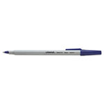 Universal Ballpoint Pen, Stick, Medium 1 mm, Blue Ink, Gray Barrel, Dozen view 1
