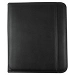 Universal Leather Textured Zippered PadFolio with Tablet Pocket, 10 3/4 x 13 1/8, Black view 1