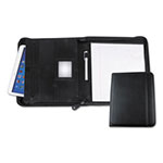Universal Leather Textured Zippered PadFolio with Tablet Pocket, 10 3/4 x 13 1/8, Black view 2