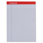 Universal Colored Perforated Ruled Writing Pads, Wide/Legal Rule, 50 Orchid 8.5 x 11 Sheets, Dozen view 1