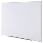 Universal Deluxe Melamine Dry Erase Board, 72 x 48, Melamine White Surface, Silver Anodized Aluminum Frame view 2