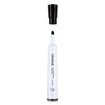 Universal Dry Erase Marker, Broad Chisel Tip, Black, Dozen view 2