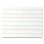 Universal Lap/Learning Dry-Erase Board, Penmanship Ruled, 11.75 x 8.75, White Surface, 6/Pack view 3