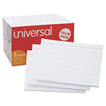 Universal Ruled Index Cards, 3 x 5, White, 500/Pack view 3