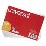 Universal Unruled Index Cards, 4 x 6, White, 100/Pack view 1